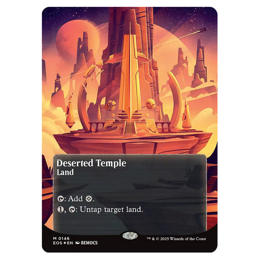 Deserted Temple 0146 card from the Magic The Gathering set Edge of Eternities - Stellar Sights