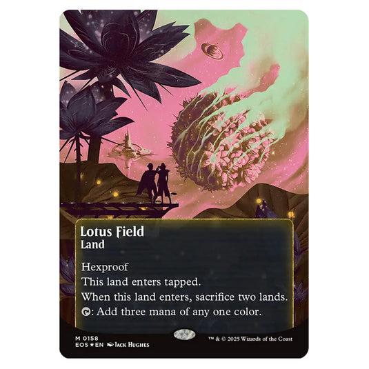 Lotus Field 0158 card from the Magic The Gathering set Edge of Eternities - Stellar Sights