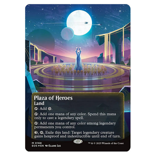 Plaza of Heroes 0168 card from the Magic The Gathering set Edge of Eternities - Stellar Sights