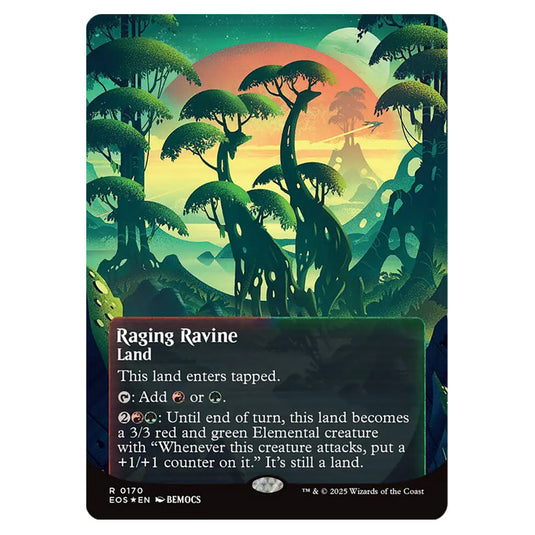 Raging Ravine 0170 card from the Magic The Gathering set Edge of Eternities - Stellar Sights