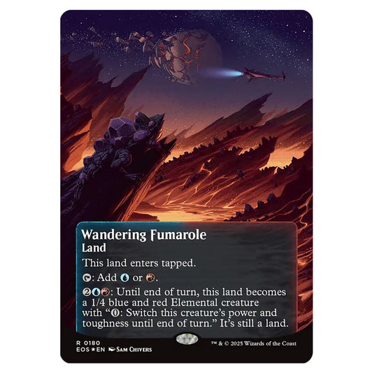 Wandering Fumarole 0180 card from the Magic The Gathering set Edge of Eternities - Stellar Sights