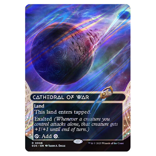 Cathedral of War 0006 card from the Magic The Gathering set Edge of Eternities - Stellar Sights