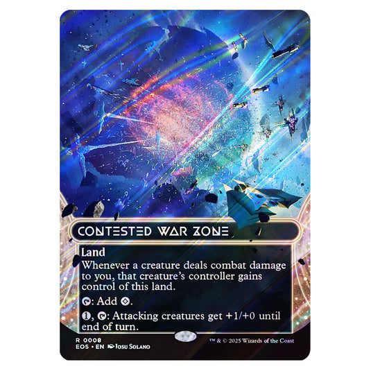 Contested War Zone 0008 card from the Magic The Gathering set Edge of Eternities - Stellar Sights
