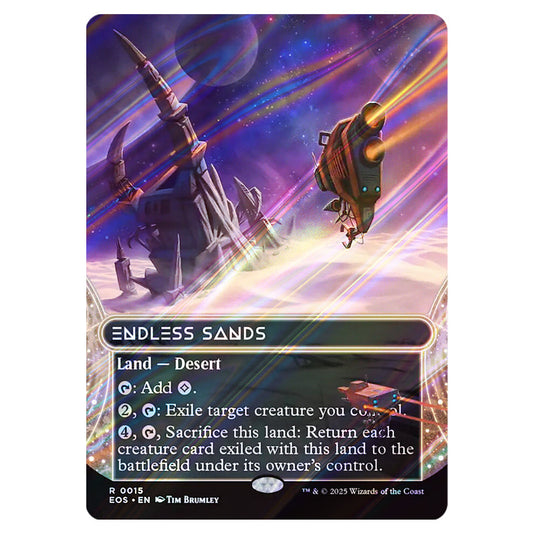 Endless Sands 0015 card from the Magic The Gathering set Edge of Eternities - Stellar Sights