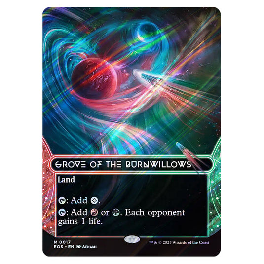 Grove of the Burnwillows 0017 card from the Magic The Gathering set Edge of Eternities - Stellar Sights