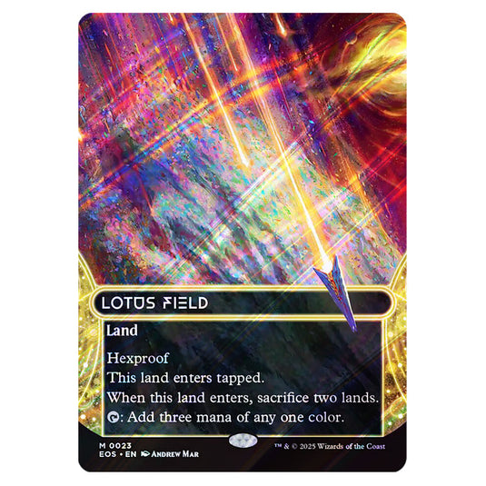 Lotus Field 0023 card from the Magic The Gathering set Edge of Eternities - Stellar Sights