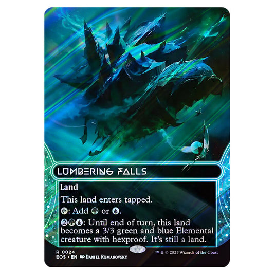 Lumbering Falls 0024 card from the Magic The Gathering set Edge of Eternities - Stellar Sights