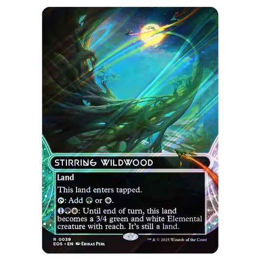Stirring Wildwood 0039 card from the Magic The Gathering set Edge of Eternities - Stellar Sights