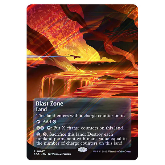 Blast Zone 0047 card from the Magic The Gathering set Edge of Eternities - Stellar Sights