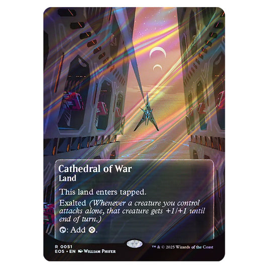 Cathedral of War 0051 card from the Magic The Gathering set Edge of Eternities - Stellar Sights