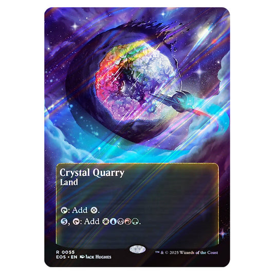 Crystal Quarry 0055 card from the Magic The Gathering set Edge of Eternities - Stellar Sights
