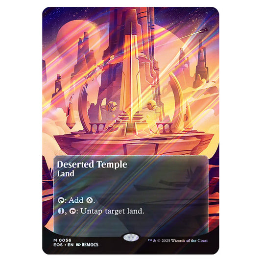 Deserted Temple 0056 card from the Magic The Gathering set Edge of Eternities - Stellar Sights