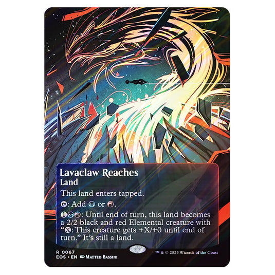 Lavaclaw Reaches 0067 card from the Magic The Gathering set Edge of Eternities - Stellar Sights