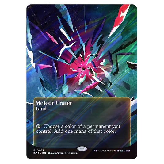 Meteor Crater 0071 card from the Magic The Gathering set Edge of Eternities - Stellar Sights