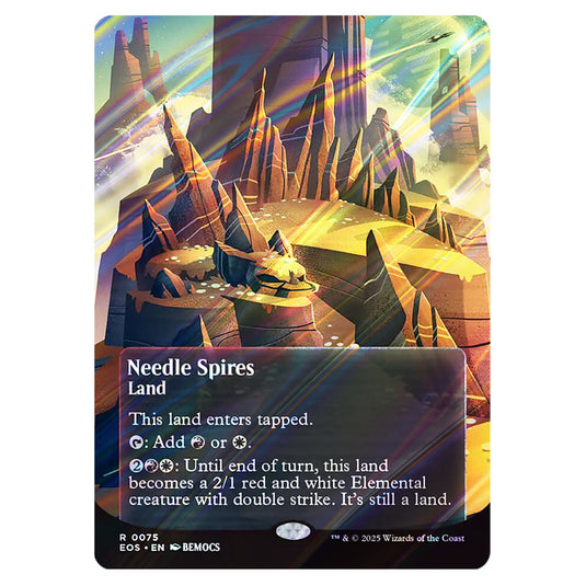 Needle Spires 0075 card from the Magic The Gathering set Edge of Eternities - Stellar Sights