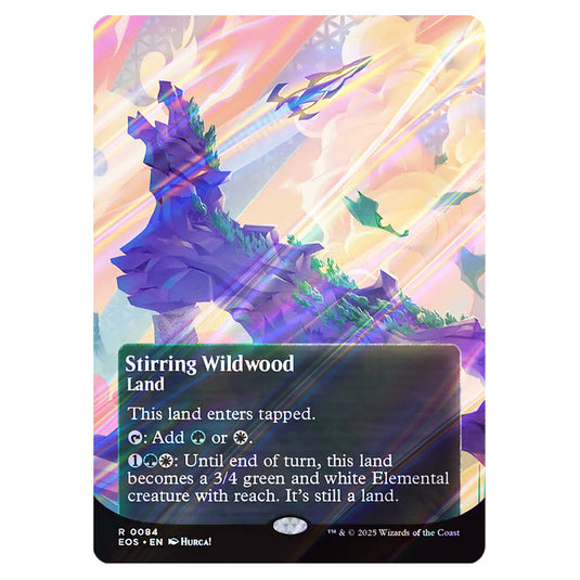 Stirring Wildwood 0084 card from the Magic The Gathering set Edge of Eternities - Stellar Sights