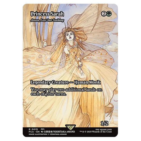 Azusa, Lost but Seeking 0015 card from the Magic The Gathering set Universes Beyond - Final Fantasy: Through the Ages