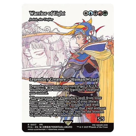 Jodah, the Unifier 0017 card from the Magic The Gathering set Universes Beyond - Final Fantasy: Through the Ages