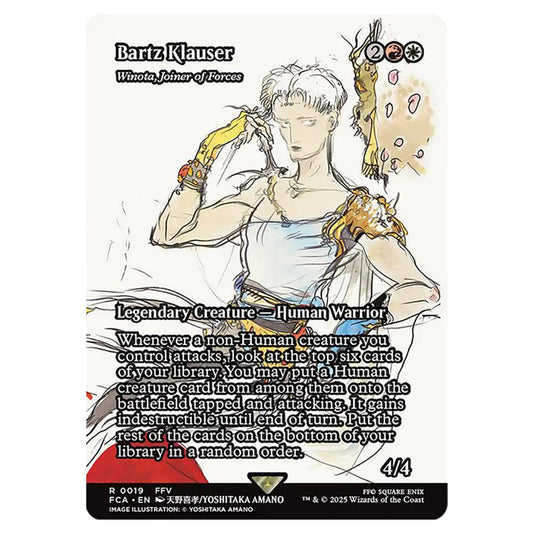 Winota, Joiner of Forces 0019 card from the Magic The Gathering set Universes Beyond - Final Fantasy: Through the Ages