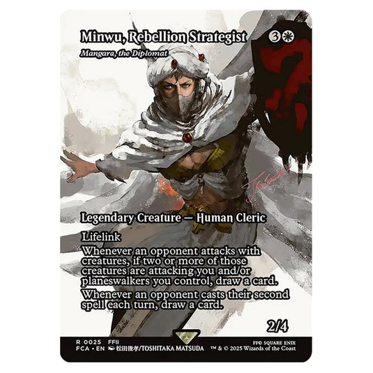 Mangara, the Diplomat 0025 card from the Magic The Gathering set Universes Beyond - Final Fantasy: Through the Ages