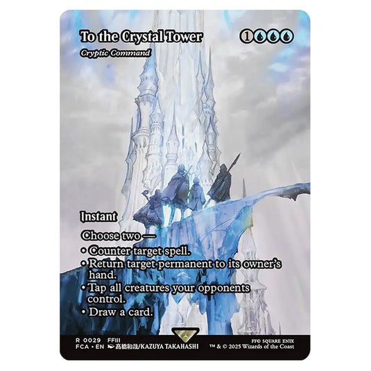 Cryptic Command 0029 card from the Magic The Gathering set Universes Beyond - Final Fantasy: Through the Ages