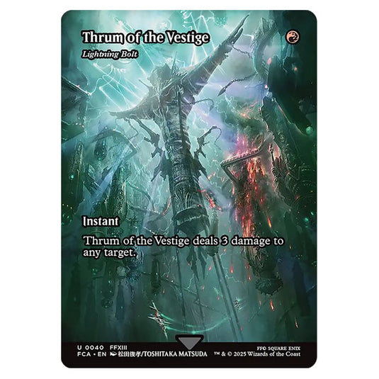 Lightning Bolt 0040 card from the Magic The Gathering set Universes Beyond - Final Fantasy: Through the Ages