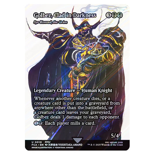 Syr Konrad, the Grim 0010 card from the Magic The Gathering set Universes Beyond - Final Fantasy: Through the Ages