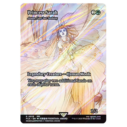 Azusa, Lost but Seeking 0015 card from the Magic The Gathering set Universes Beyond - Final Fantasy: Through the Ages