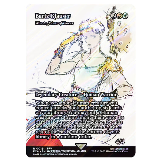 Winota, Joiner of Forces 0019 card from the Magic The Gathering set Universes Beyond - Final Fantasy: Through the Ages