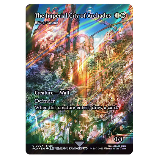 Wall of Omens 0027 card from the Magic The Gathering set Universes Beyond - Final Fantasy: Through the Ages