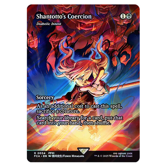 Diabolic Intent 0034 card from the Magic The Gathering set Universes Beyond - Final Fantasy: Through the Ages