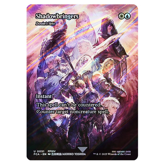 Dovin's Veto 0051 card from the Magic The Gathering set Universes Beyond - Final Fantasy: Through the Ages