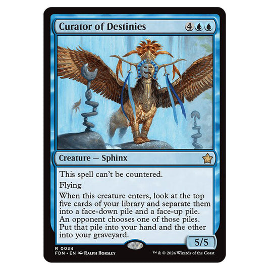 Curator of Destinies 0034 card from the Magic The Gathering set Foundations