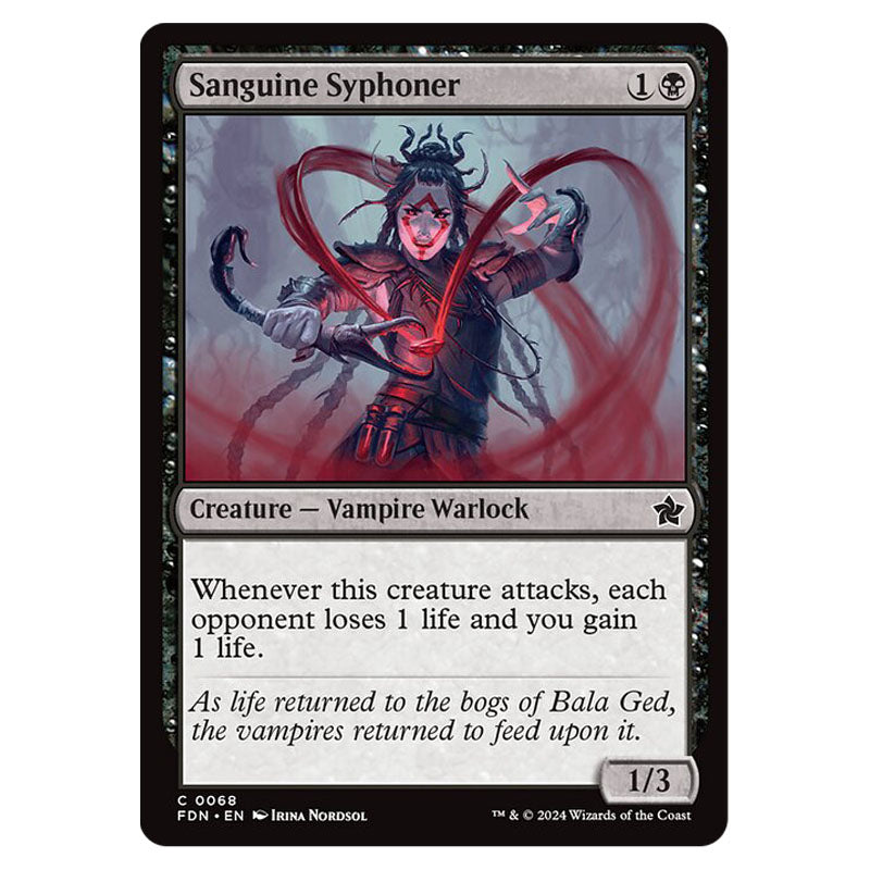 Magic The Gathering - Foundations - Sanguine Syphoner - 0068 Magic The Gathering - Foundations - Sanguine Syphoner - 0068