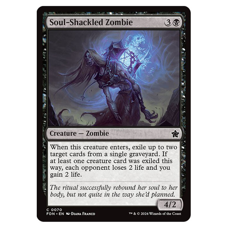 Magic The Gathering - Foundations - Soul-Shackled Zombie - 0070 Magic The Gathering - Foundations - Soul-Shackled Zombie - 0070