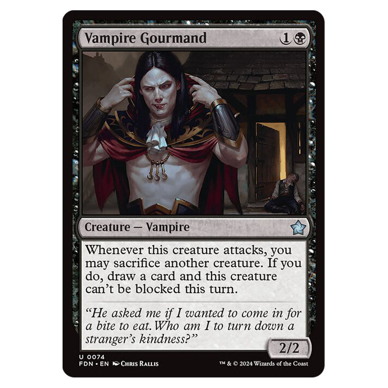 Magic The Gathering - Foundations - Vampire Gourmand - 0074 Magic The Gathering - Foundations - Vampire Gourmand - 0074
