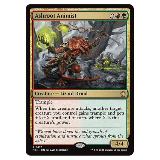 Ashroot Animist 0117 card from the Magic The Gathering set Foundations