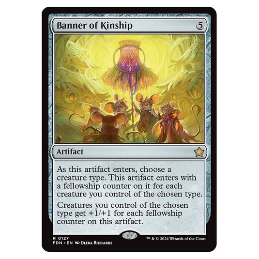 Banner of Kinship 0127 card from the Magic The Gathering set Foundations