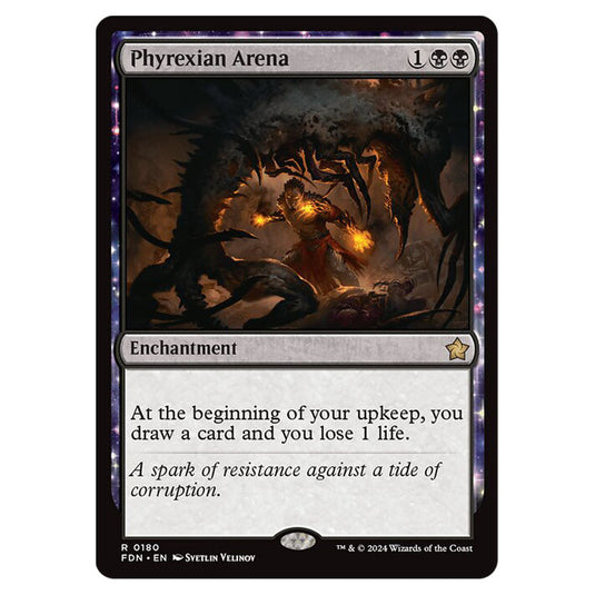 Phyrexian Arena 0180 card from the Magic The Gathering set Foundations