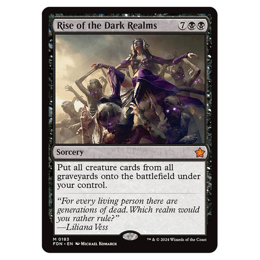 Rise of the Dark Realms 0183 card from the Magic The Gathering set Foundations