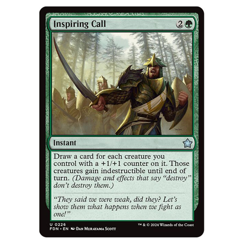 Magic The Gathering - Foundations - Inspiring Call - 0226 Magic The Gathering - Foundations - Inspiring Call - 0226