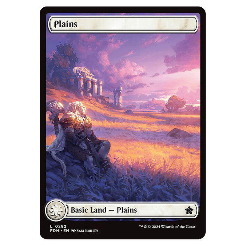 Magic The Gathering - Foundations - Plains (Full Art Basic) - 0282 Magic The Gathering - Foundations - Plains (Full Art Basic) - 0282
