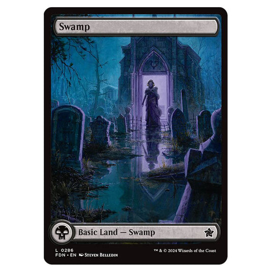 Swamp 0286 card from the Magic The Gathering set Foundations