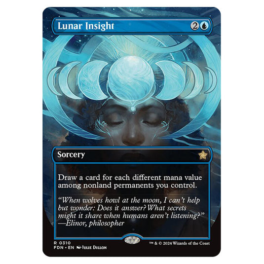 Lunar Insight 0310 card from the Magic The Gathering set Foundations