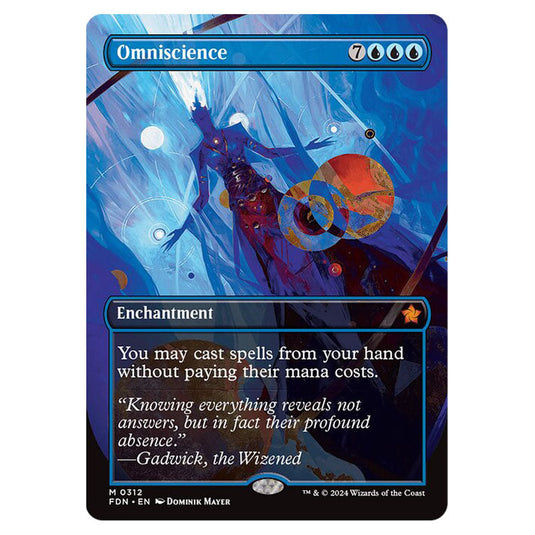 Omniscience 0312 card from the Magic The Gathering set Foundations