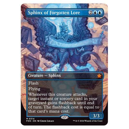Sphinx of Forgotten Lore 0314 card from the Magic The Gathering set Foundations