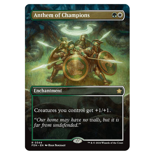 Anthem of Champions 0344 card from the Magic The Gathering set Foundations