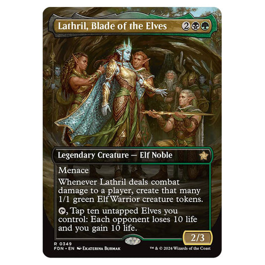 Lathril, Blade of the Elves 0349 card from the Magic The Gathering set Foundations