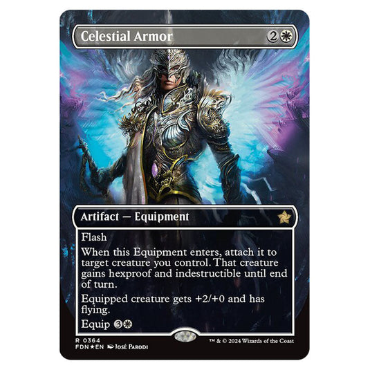Celestial Armor 0364 card from the Magic The Gathering set Foundations