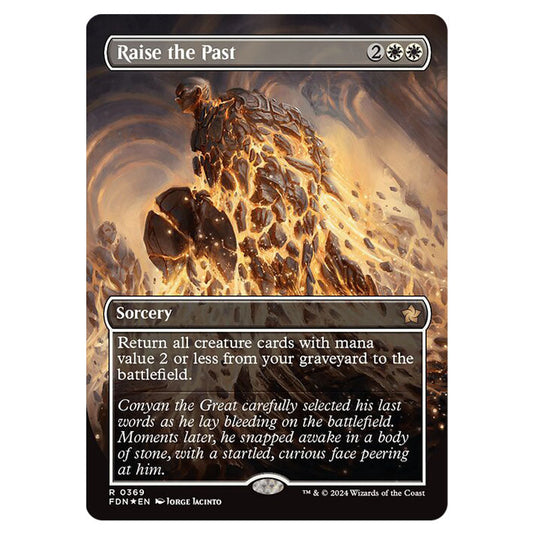 Raise the Past 0369 card from the Magic The Gathering set Foundations